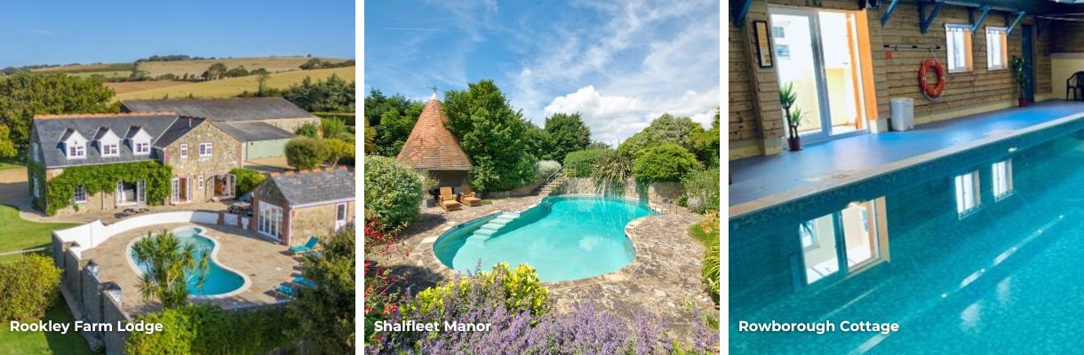 Cottages and houses with swimming pools on the Isle of Wight